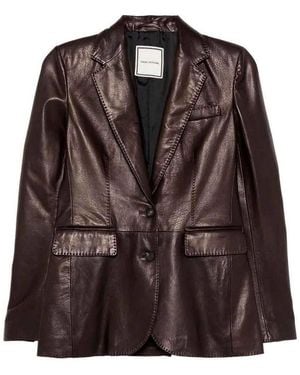 Tagliatore Leather Jacket - Brown