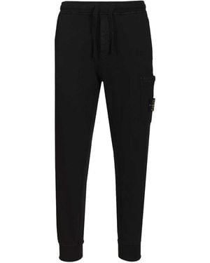 Stone Island Fleece Jogger Trousers - Black