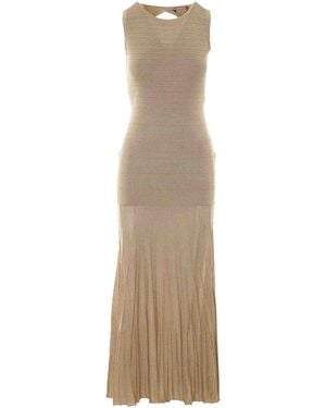 Twinset Lurex Dress - Natural