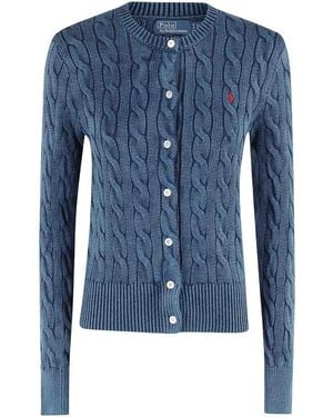 Polo Ralph Lauren Cotton Cable Cardigan - Blue