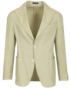 Guarinucci Cotton Linen Blazer - Green
