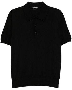 Tom Ford Short-Sleeved Polo Shirt - Black