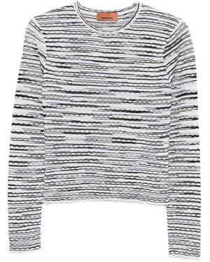 Missoni Wool Blend Crewneck Sweater - Gray