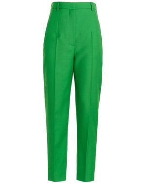 McQueen Straight Leg Trousers - Green