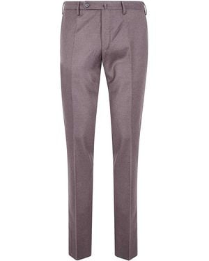 Incotex Chino Slim Fit Pants - Purple