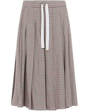 Moncler Pleated Skirt - Brown