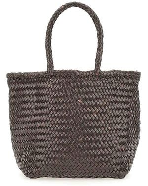 Dragon Diffusion Small Basket Bag - Brown