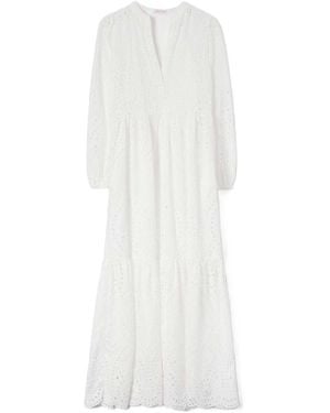 MC2 Saint Barth Sylvia Sangallo Linewave Long Dress - White