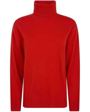 P.A.R.O.S.H. Cashmere Turtle Neck Sweater - Red