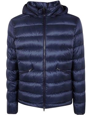 Herno Removible Hoodie Light Sport Jacket - Blue
