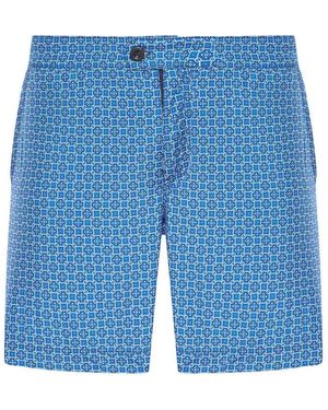 Incotex Patterned Swimsuit - Blue
