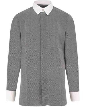 Tom Ford Cuff Contrast Shirt - Grey