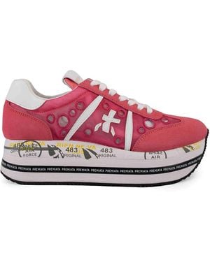 Premiata Leather Trainers - Pink