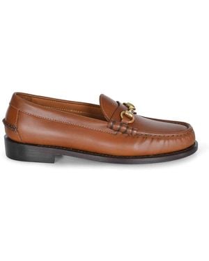 Sebago Moccasin Made Of Smooth Leather - Brown