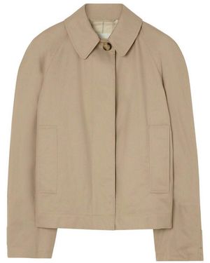 Burberry Giacca Di Cotone - Neutro