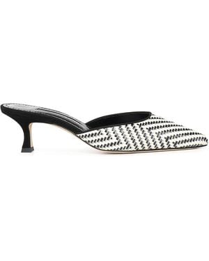 Manolo Blahnik Sabot - Bianco