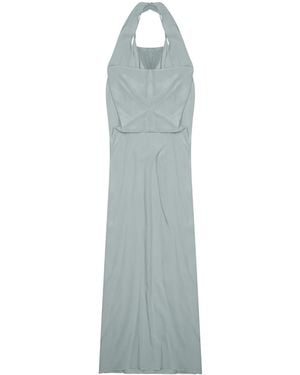Alysi Long Dress With Neckline - Blue