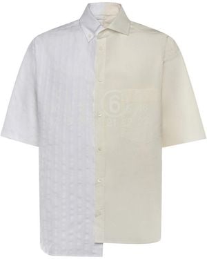 MM6 by Maison Margiela Cotton Poplin Shirt - White