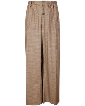 Martine Rose Extreme Wide Leg Tailored Trouser - Brown