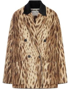 forte_forte Short Coat - Brown
