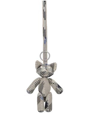 Burberry Volpe Keychain Charm - White
