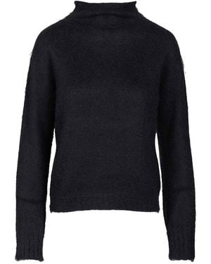 Max Mara Mohair Blend Turtleneck Jumper - Blue