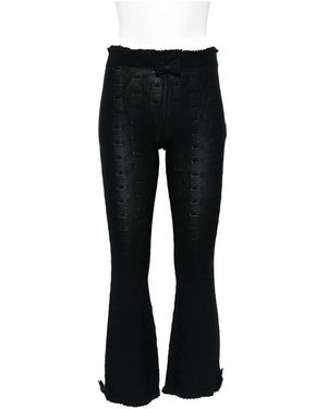 Balenciaga Bow Ruffled Pants - Black