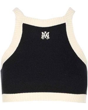 Amiri Ma Cropped Tank Top - Black