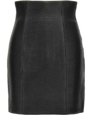 Balmain 'Hw Rolled' Skirt - Black
