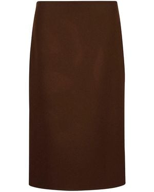 Ermanno Scervino Midi Skirt - Brown