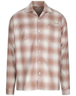 Rhude Plaid Shirt - Pink