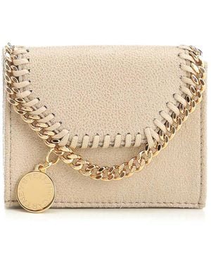 Stella McCartney Falabella Trifold Wallet - Natural