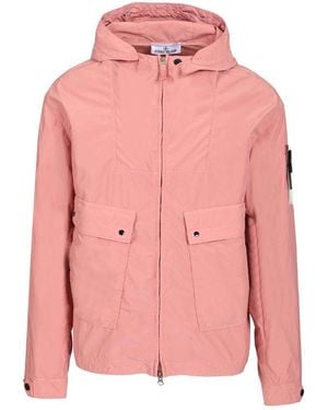 Stone Island Short Parka - Pink