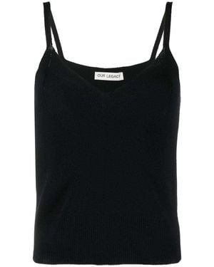 Our Legacy Knitted Singlet - Black