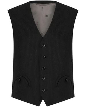 Blazé Milano Elegante Gilet Slim - Nero