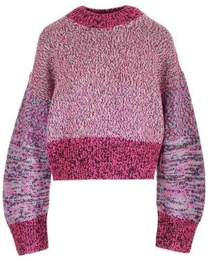 Loewe Multi-Thread Mouliné Wool Jumper - Red