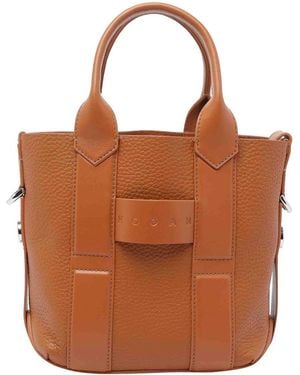Hogan Small Script Shopping Bag - Brown