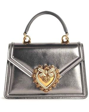 Dolce & Gabbana Devotion Leather Bag - White