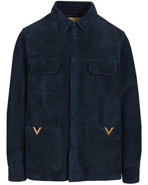 Valentino Garavani Suede Caban - Blue