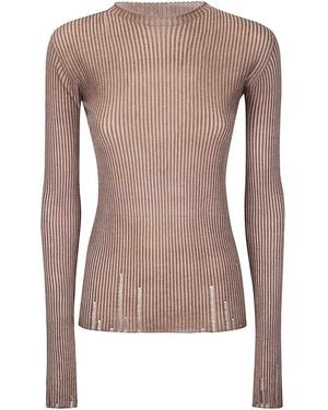 Uma Wang Long Sleeve Top - Brown