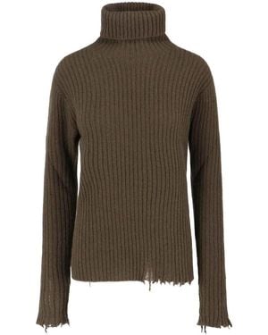 Uma Wang High Neck Sweater - Green