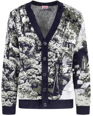 KENZO Cardigan - Bleu