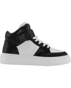 Ganni Sporty Mix High-Top Trainers - Black