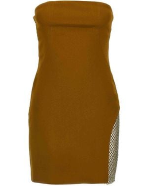 The Attico Sequin Insert Dress - Natural