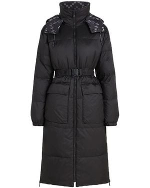 KARL LAGERFELD Reversible Long Down Coat - Black