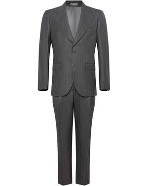 Franzese Collection Single-Breasted Bugatti Suit - Grey