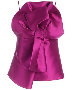 Alberta Ferretti Sleeveless Tops - Purple