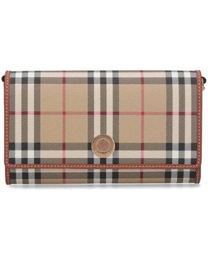 Burberry Wallet With Chain - Brown