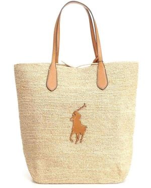 Polo Ralph Lauren Tote Big Pony - Metallic