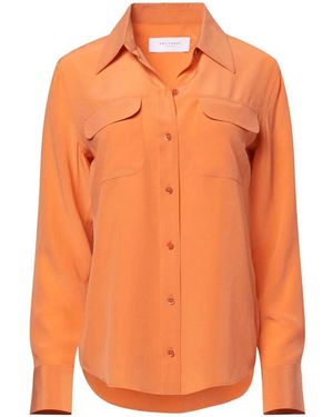 Equipment Silk Shirt - Orange